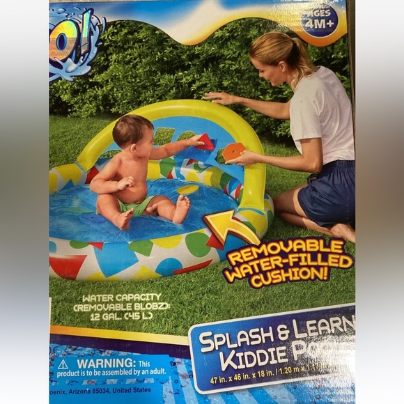H2OGO! Splash & Learn 47-Inch Inflatable Kiddie Pool - Picture 5 of 6